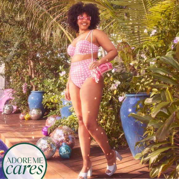 NWT Adore Me Vivien Contour Bikini, 38C cup & L HighWaisted bottom - Picture 11 of 11